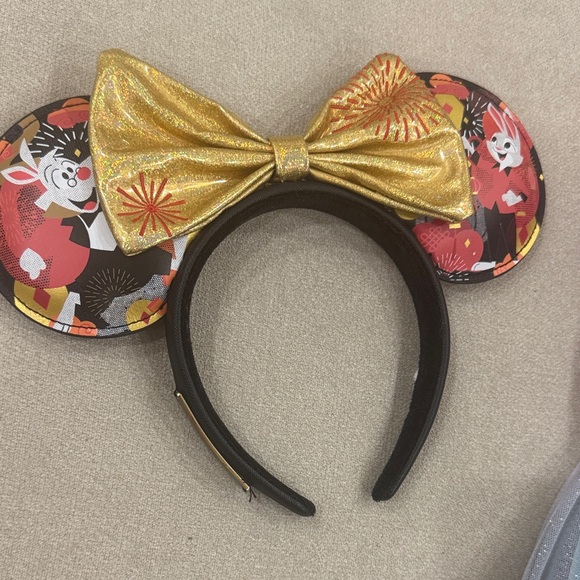 Disney Gold and Pink Mouse Ear Headbands - Picture 2 of 12